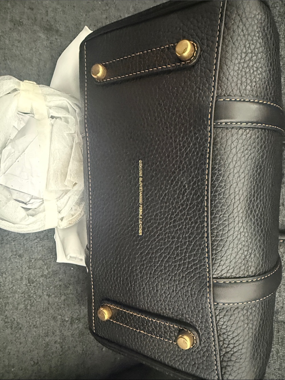 Coach Ruby satchel 25 black & gold - Picture 6 of 8